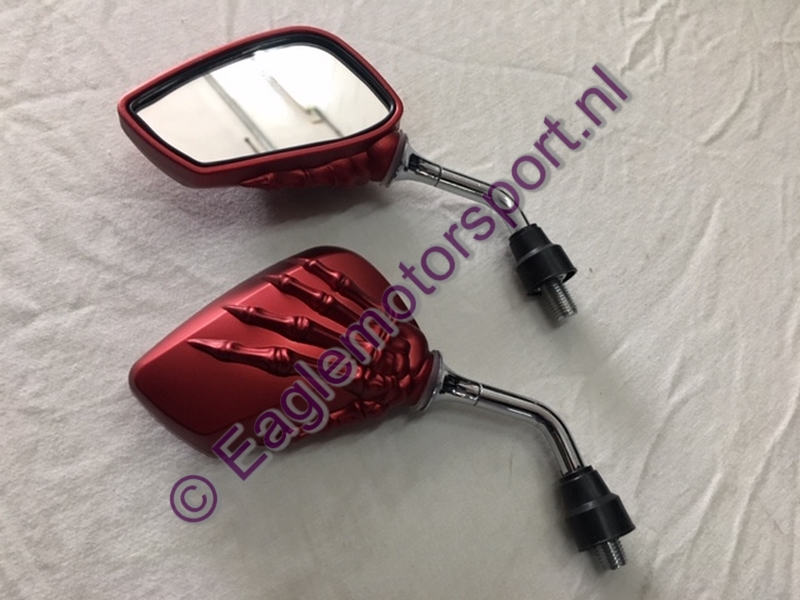 Spiegel set skeleton (rood)